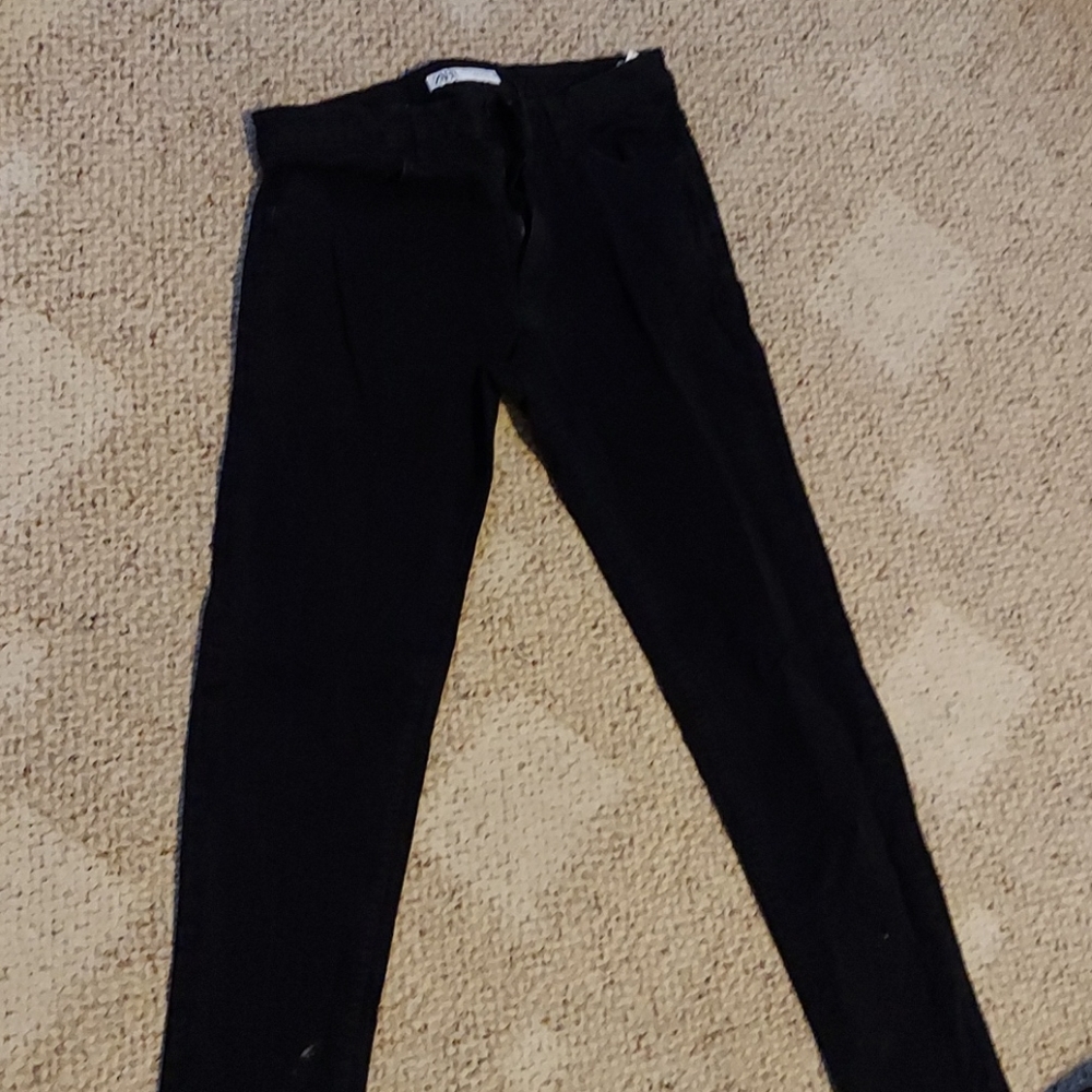 Zara mens black jeans size 30